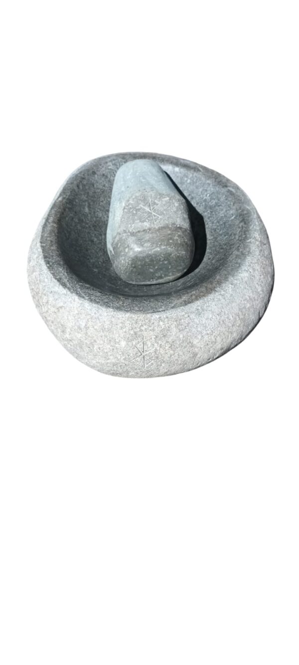 Mortero de cocina de piedra pulida 500cc - Imagen 7