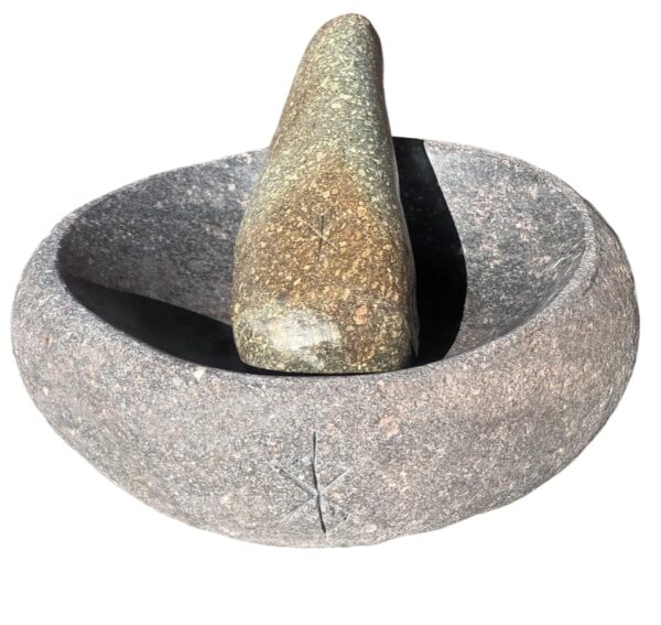Mortero de cocina de piedra pulida 500cc - Imagen 12