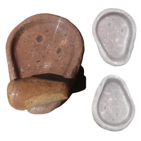 Mortero de cocina de piedra pulida 500cc - Imagen 13