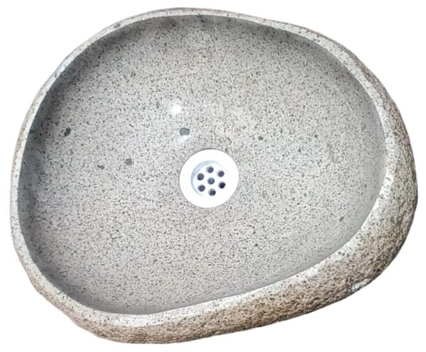 Lavamanos grande de piedra pulida 15kg - Imagen 8