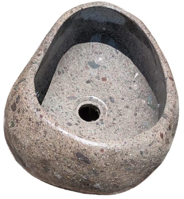 Lavamanos grande de piedra pulida 15kg