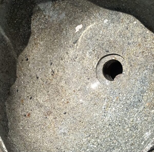 Lavamanos gran tortuga de piedra pulida 10 litros - Imagen 9